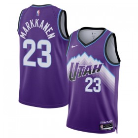 Dres Utah Jazz Lauri Markkanen Nike 2025-26 Icon Edition Ljubičasta Swingman